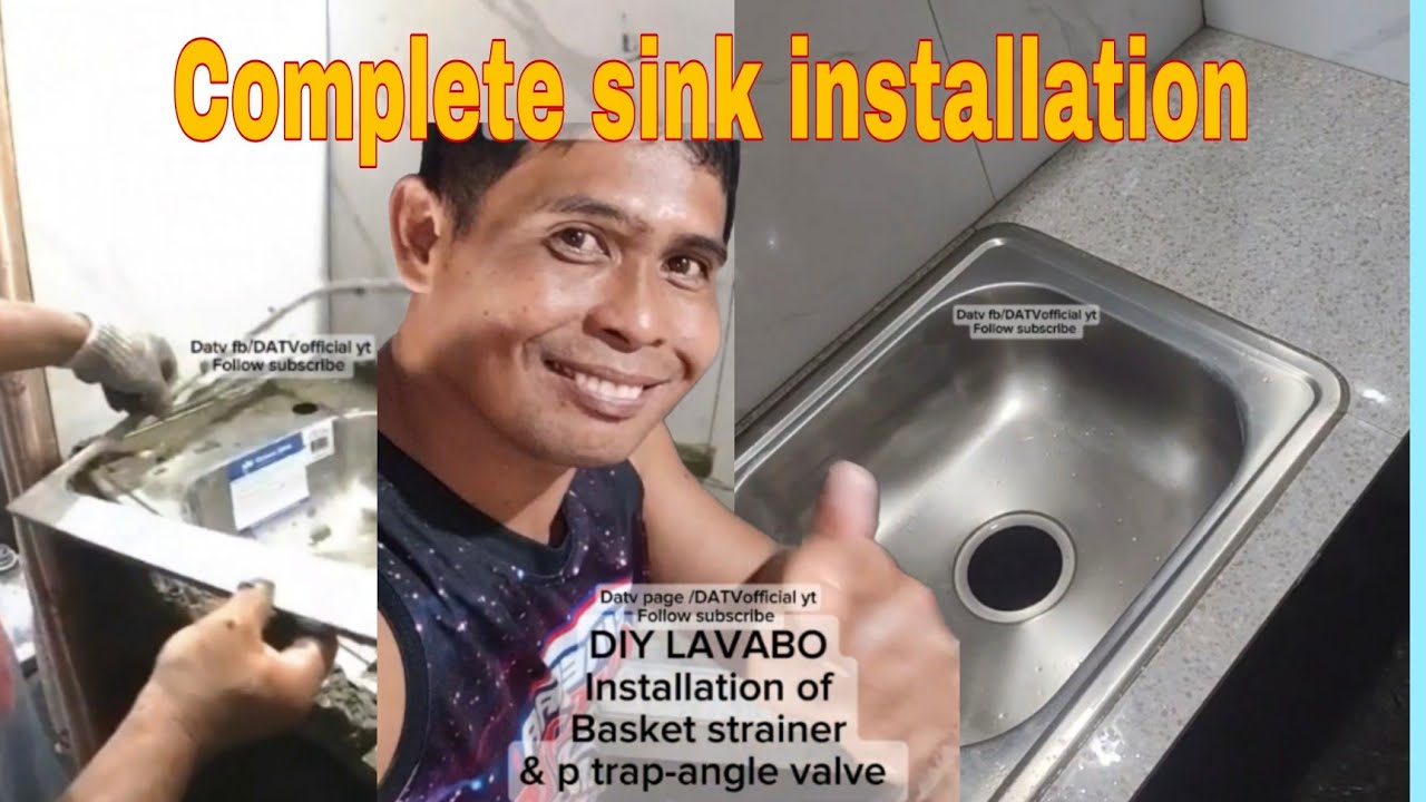 DIY KITCHEN SINK LAVABO complete installation