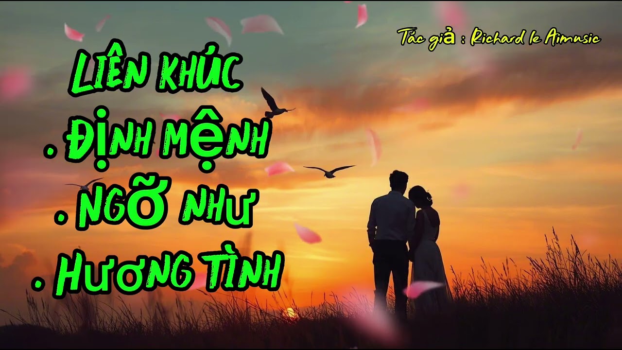 LIÊN KHÚC - ĐỊNH MỆNH - NGỠ NHƯ - HƯƠNG TÌNH - by Richard le Aimusic