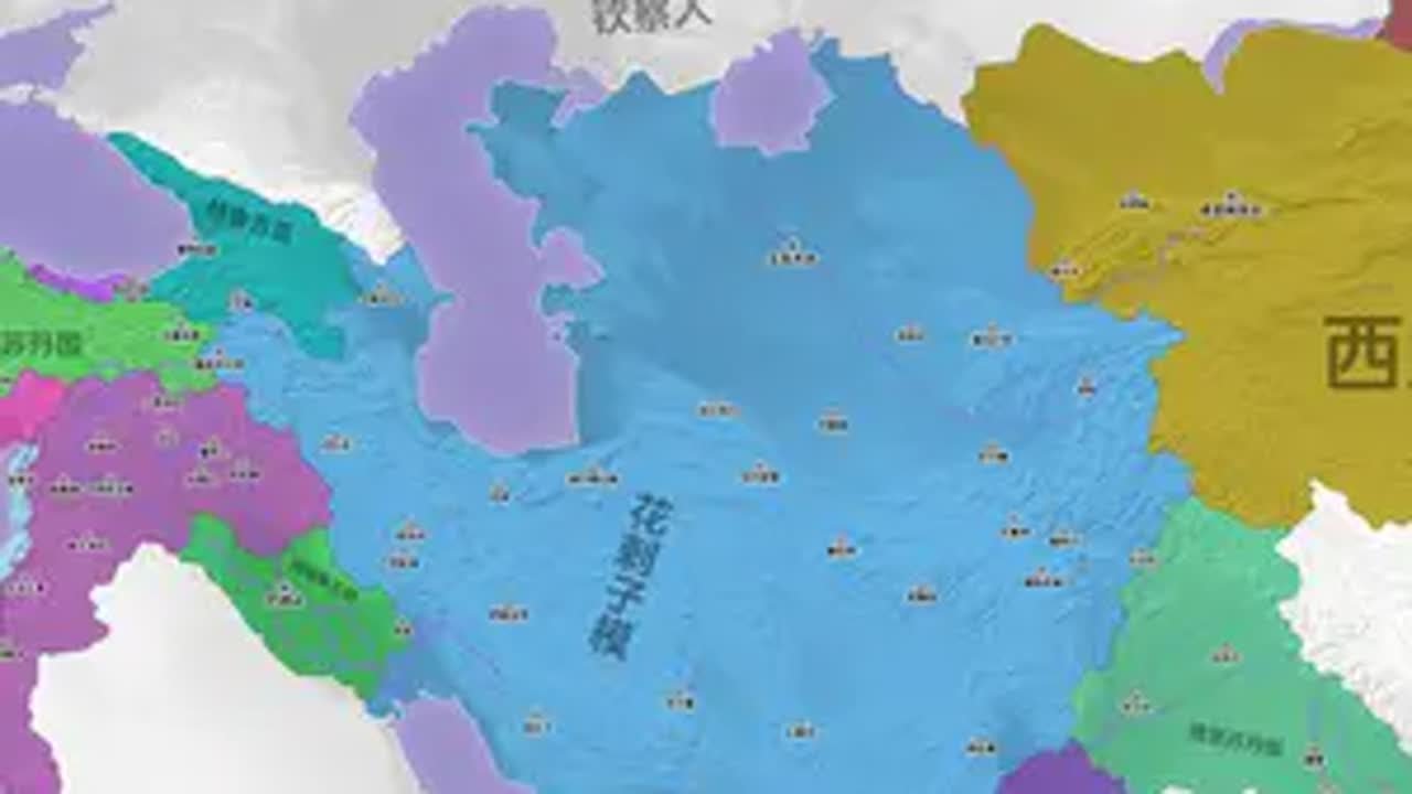 一张图看懂花剌子模王朝历史 历史 抖音知识年终大赏 内容启发搜索 地图