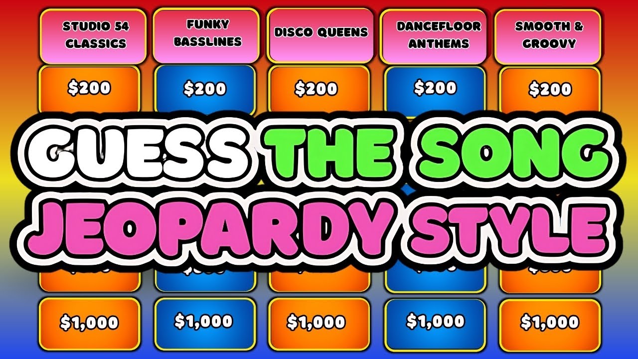 Guess the Song Jeopardy | 70s Disco Fever | Music Quiz #70s80s90smusichits