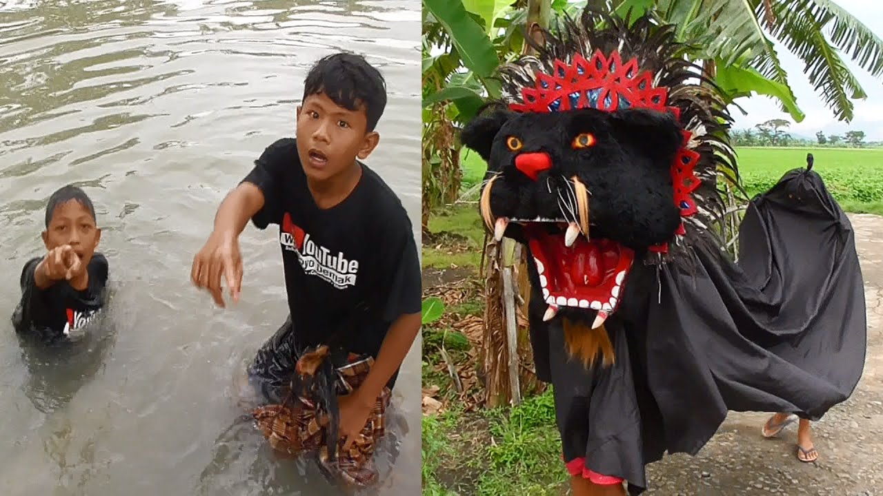 Akibat Nyamar Jadi Barongan Berjenggot yang asli datang