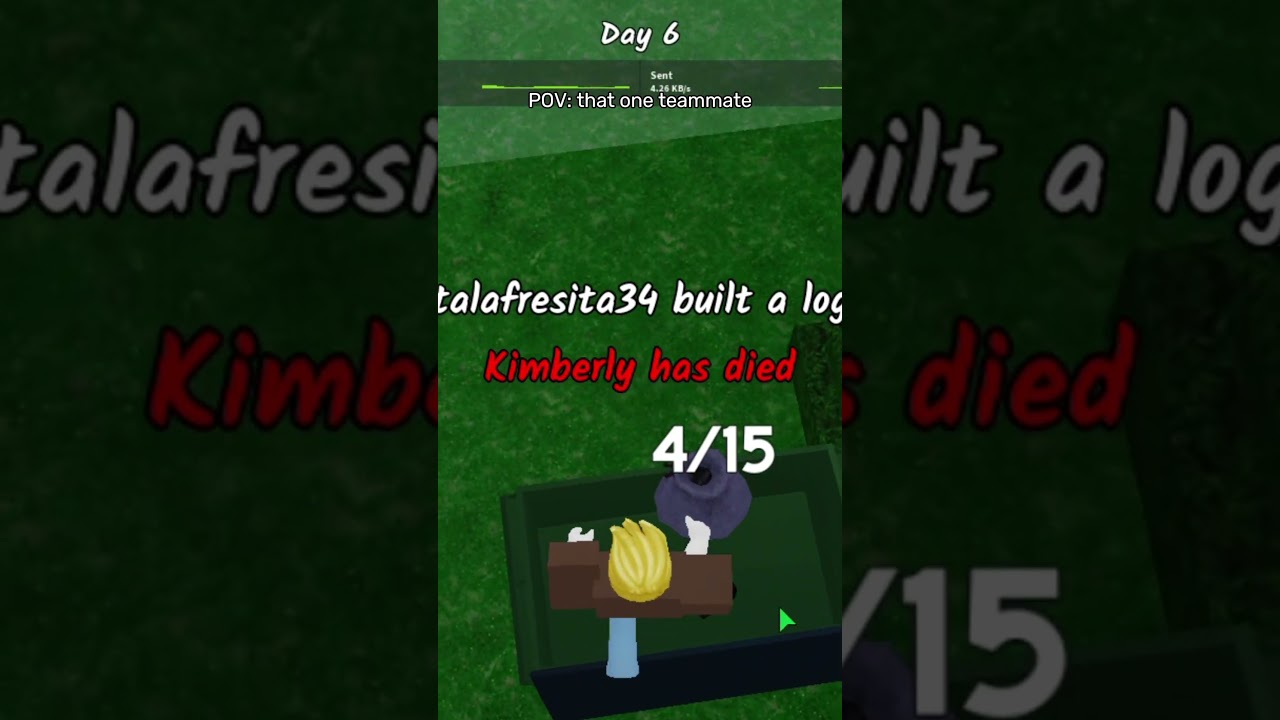 When you get that one teammate in 99 Nights in the Forest 😭