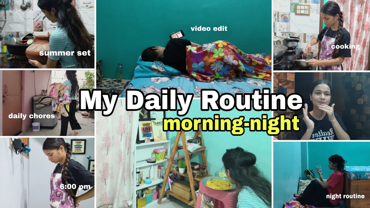 VLOG: My Daily Morning-Night Routine☀️/summer reset,daily chores, video editing#morningroutine #vlog