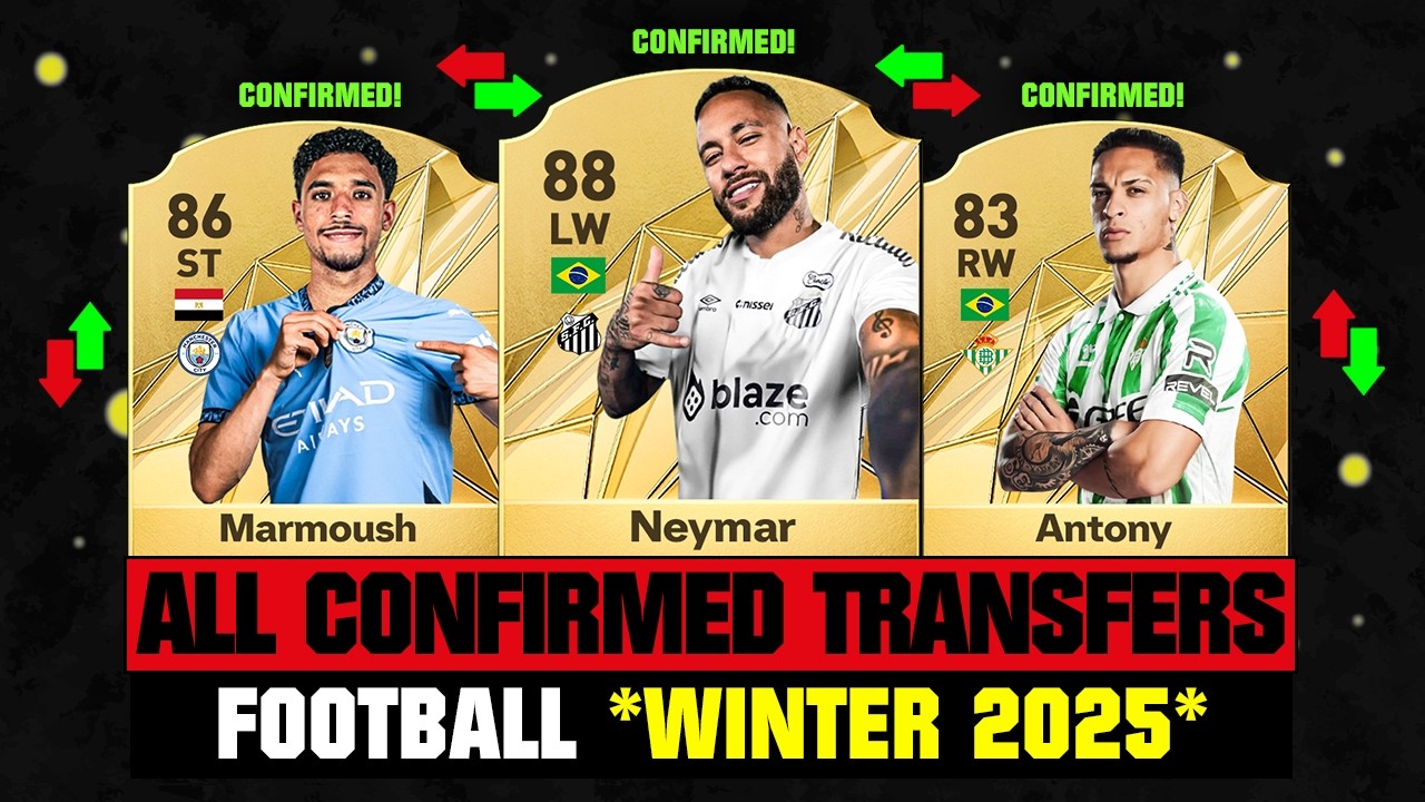 ALL CONFIRMED TRANSFERS NEWS WINTER 2025 - Football! ✅😱 ft Neymar, Kvaratskhelia, Marmoush… etc