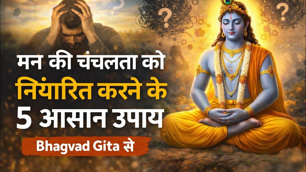 5 Easy Ways to Control Your Restless Mind from Krishna's Gita । Bhagwat Gita  #Motivational