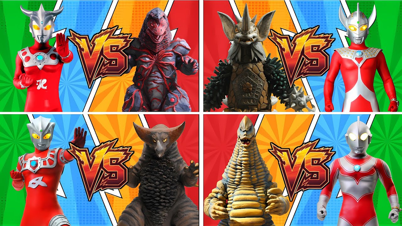 ウルトラマン LEO VS GOLZA, ULTRAMAN ASTRA VS GOMORA, TYRANT VS TARO, REDKING VS JACK #ウルトラマン #怪獣 #ultraman