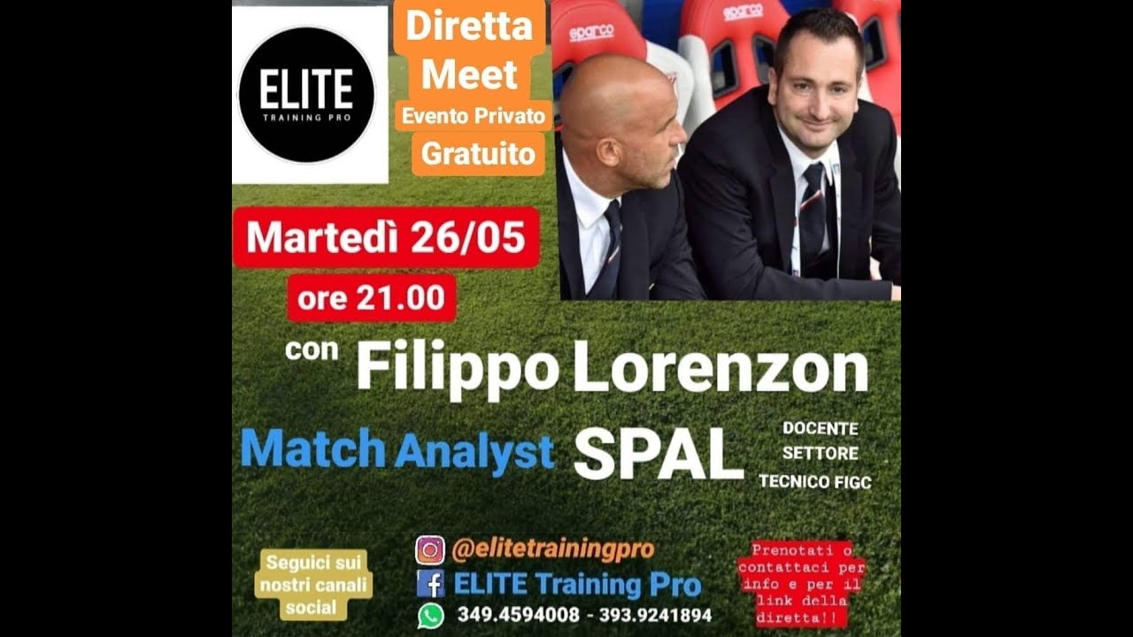 Webinar - Filippo Lorenzon Match Analyst della Spal