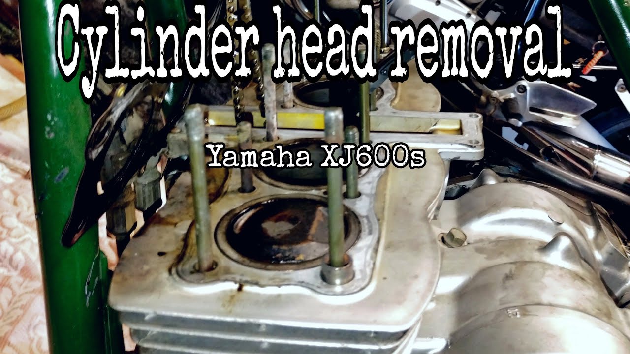 Yamaha XJ600s Cylinder head removal / Свалям главата на двигателя на мотора