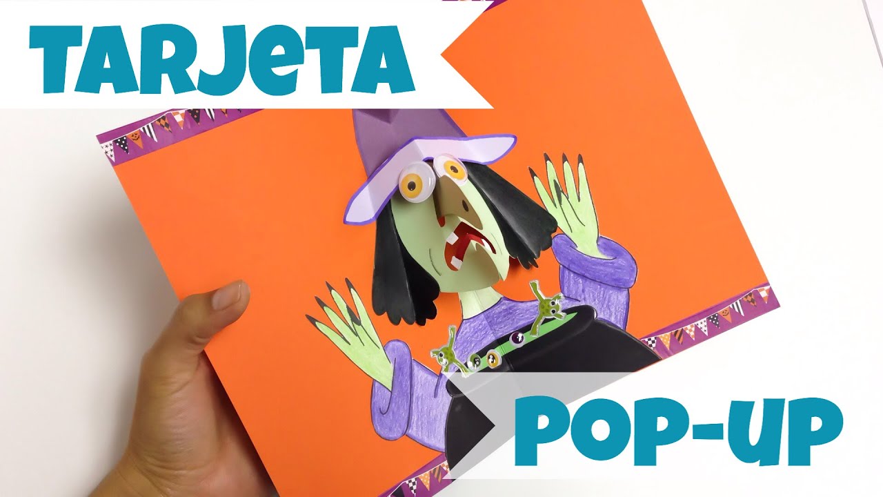 MANUALIDADES con papel:TARJETA\INVITACION (halloween)