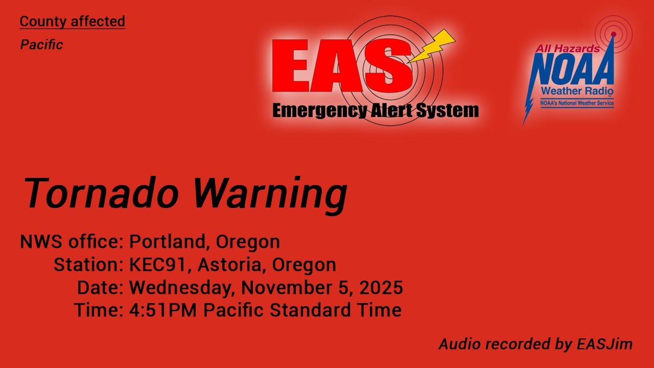 EAS #1128-1144: NWR and EAS 7 SMWs, 1 SVR and 1 TOR- Nov. 5, 2025