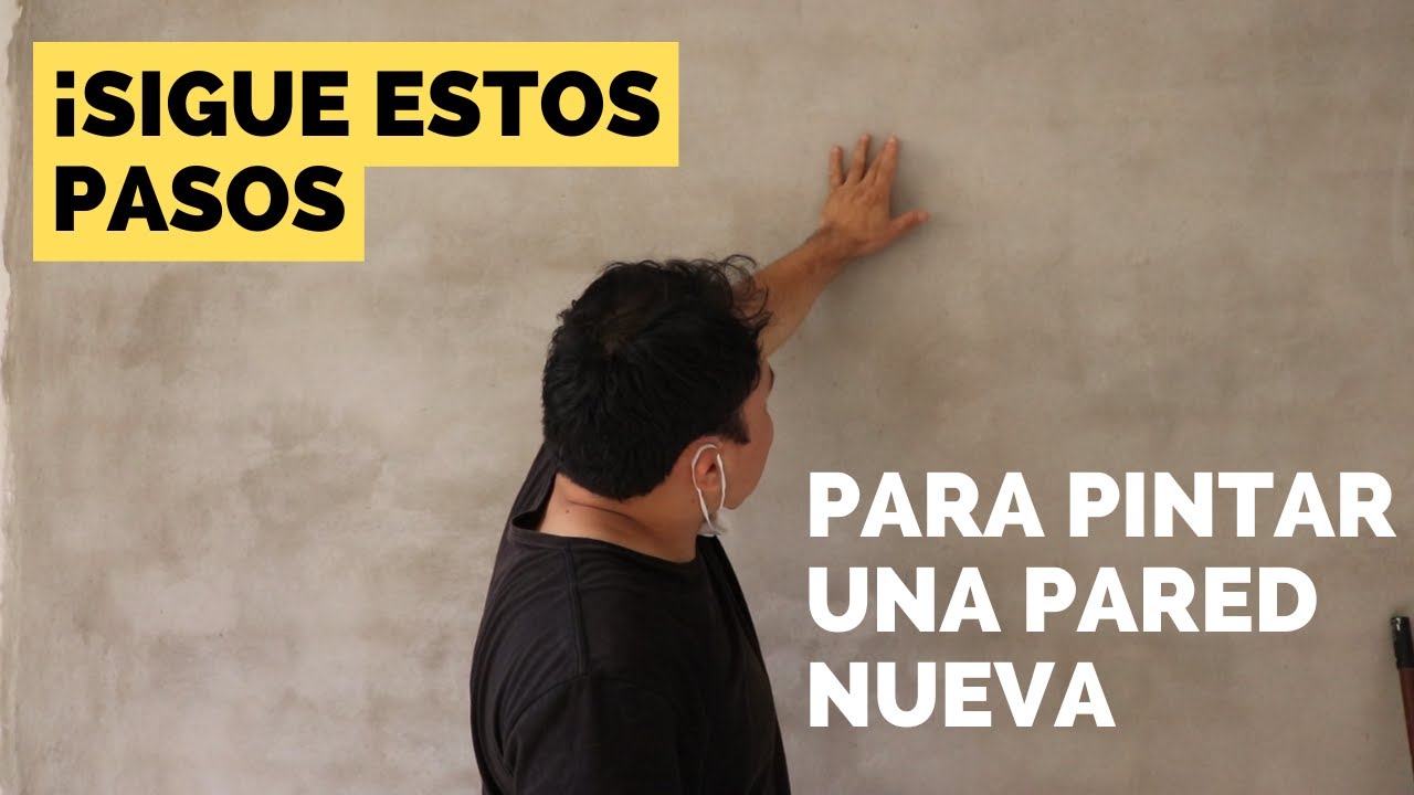 Pasos para pintar una pared recien tarrajeada
