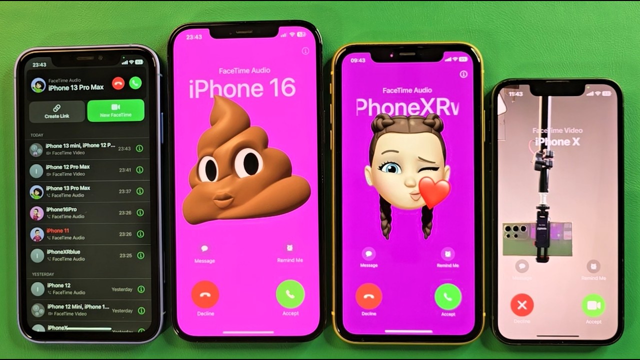 Facetime Incoming call& Outgoing call iPhone 12Pm iPhone 16 iPhone 11 iPhone 13mini