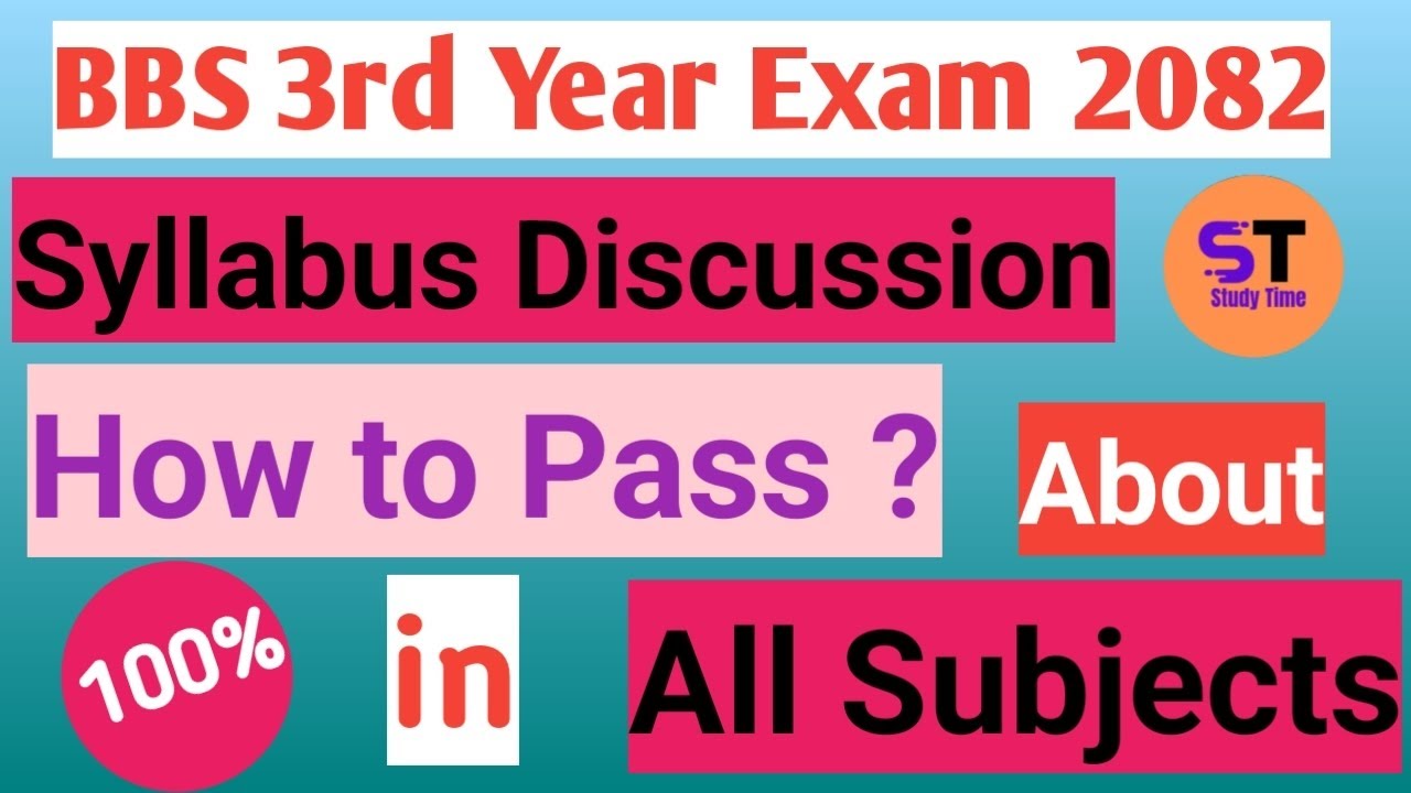 How to Pass BBS 3rd Year Exam 2082 in All Subject | Syllabus Discussion ||Best Exam Tips 100% Pass🤗