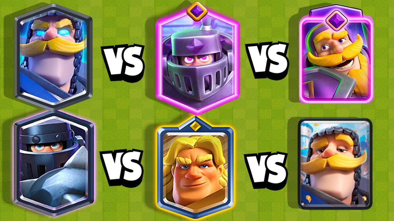 CUAL ES EL MEJOR CABALLERO? | DESAFIO de CABALLEROS | CLASH ROYALE