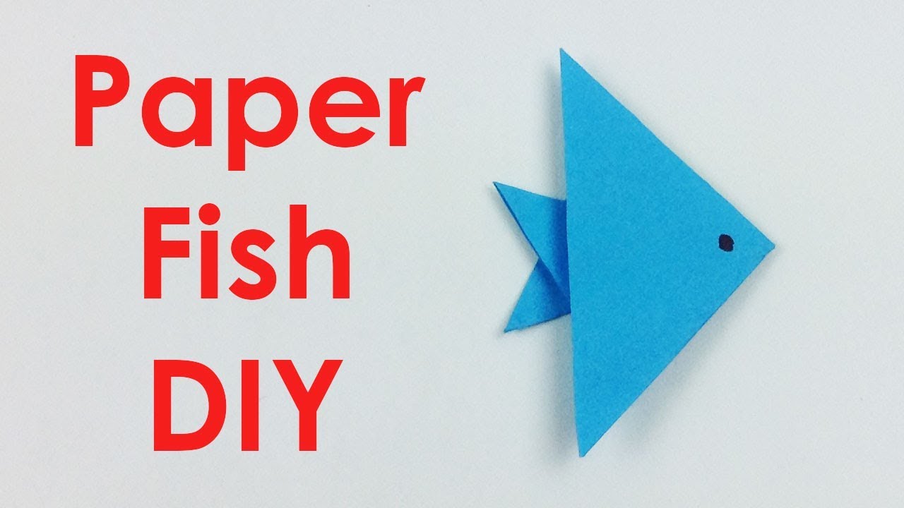 World's Easiest Origami Paper Fish Making 🐟 - Easy Tutorials | How to Make a Simple Paper Fish DIY
