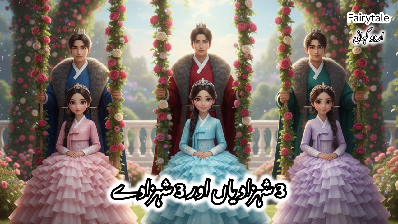 3 Princesses and 3 Princes | Urdu stories || Hindi fairytale #urdufairytales