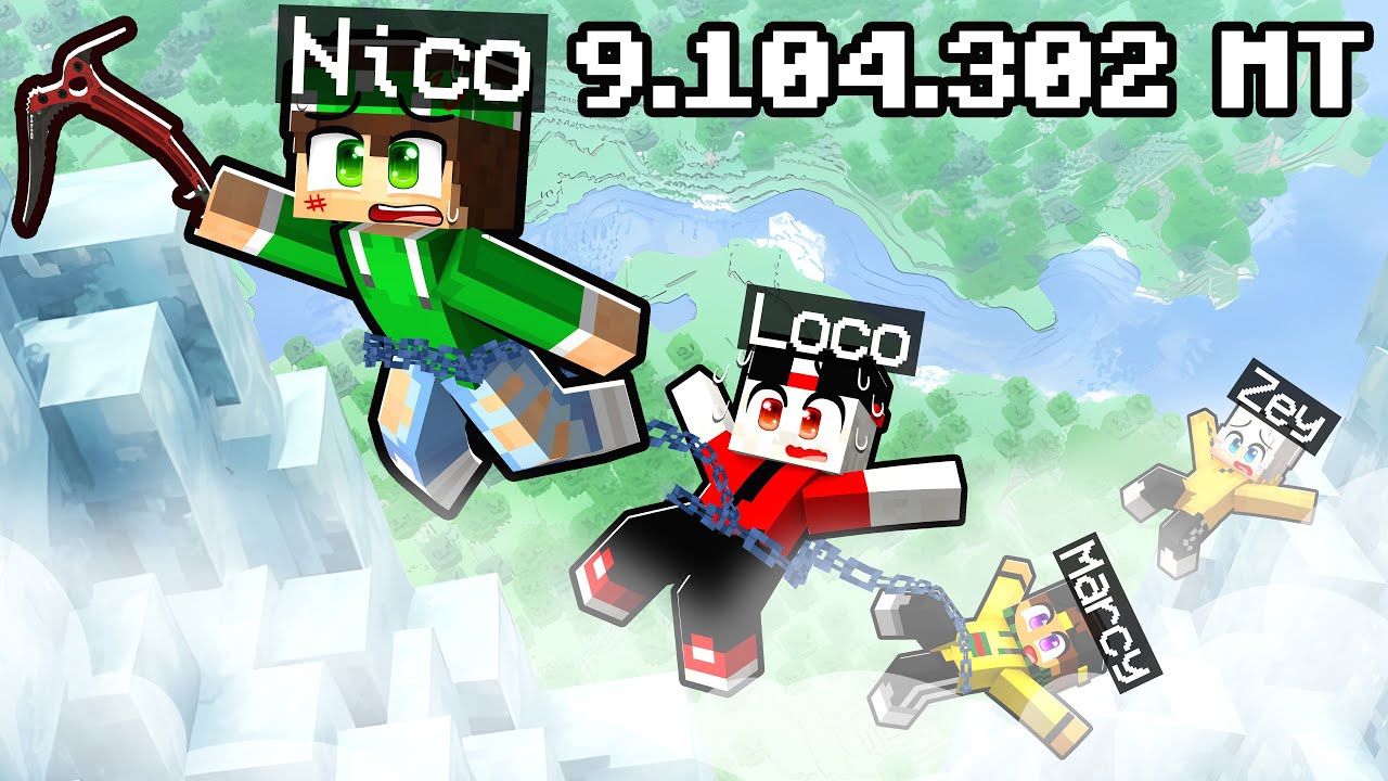 HO SCALATO LA MONTAGNA ALTISSIMA di PEAK CON I MIEI AMICI su MINECRAFT!