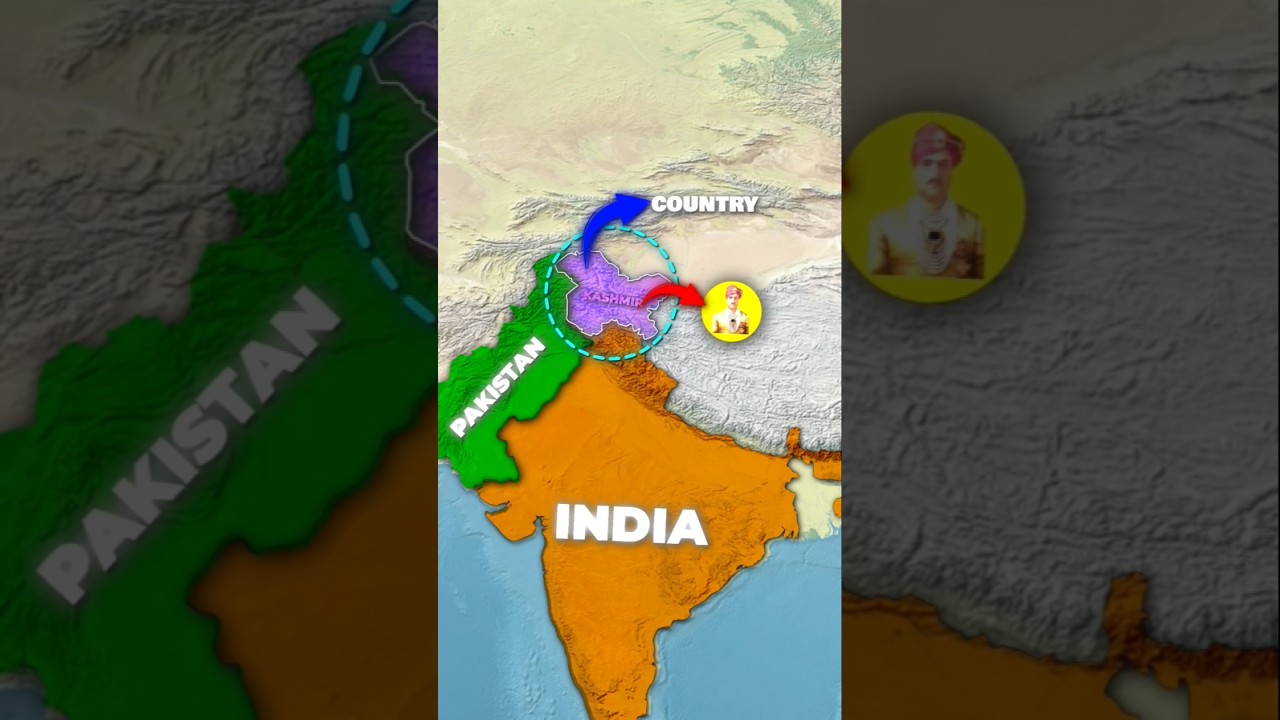 कश्मीर किसका है &mdash; India, Pakistan या China?🗺️ #kashmir #history #shorts