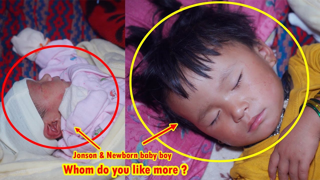 Whom do you love more ? Me or my newborn brother ? Jonson & brother@AloneAdhirajnepal