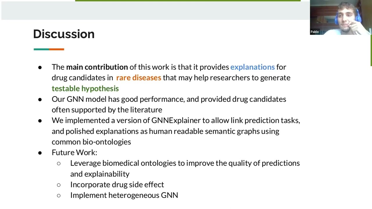 Knowledge graphs and Explainable AI for Drug Repurposing on Rare Diseases | Pablo Perdomo Quinteiro