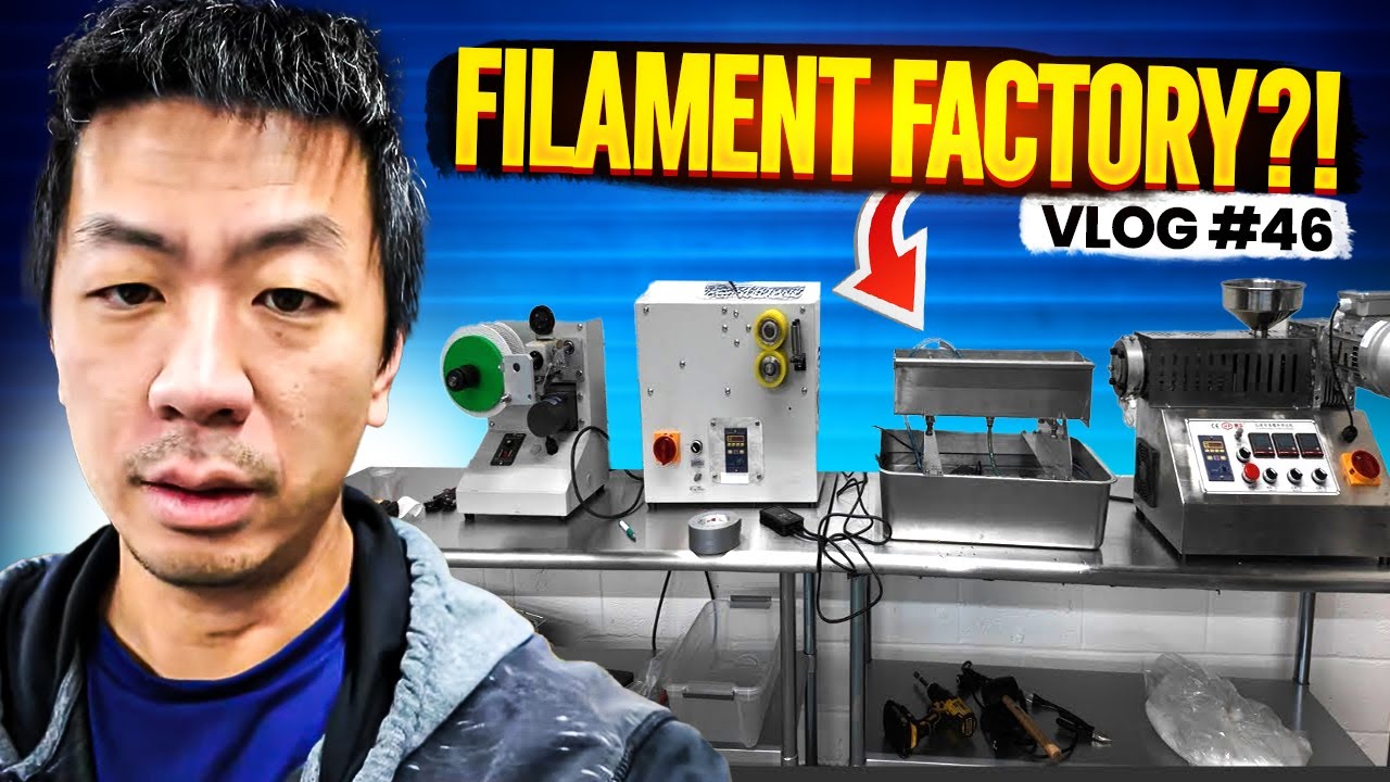 I Bought A 3D Print Filament Extrusion Line! - Vlog #46