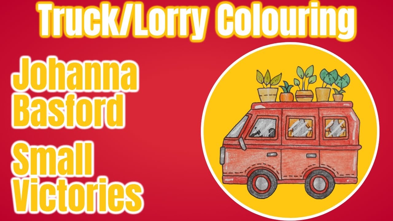 Adult Colouring Tutorial Camper from Small Victories by Johanna Basford