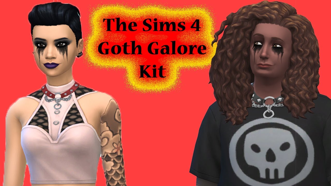 NEW!!! The Sims 4 Goth Galore Kit Review// Is IT Worth IT???