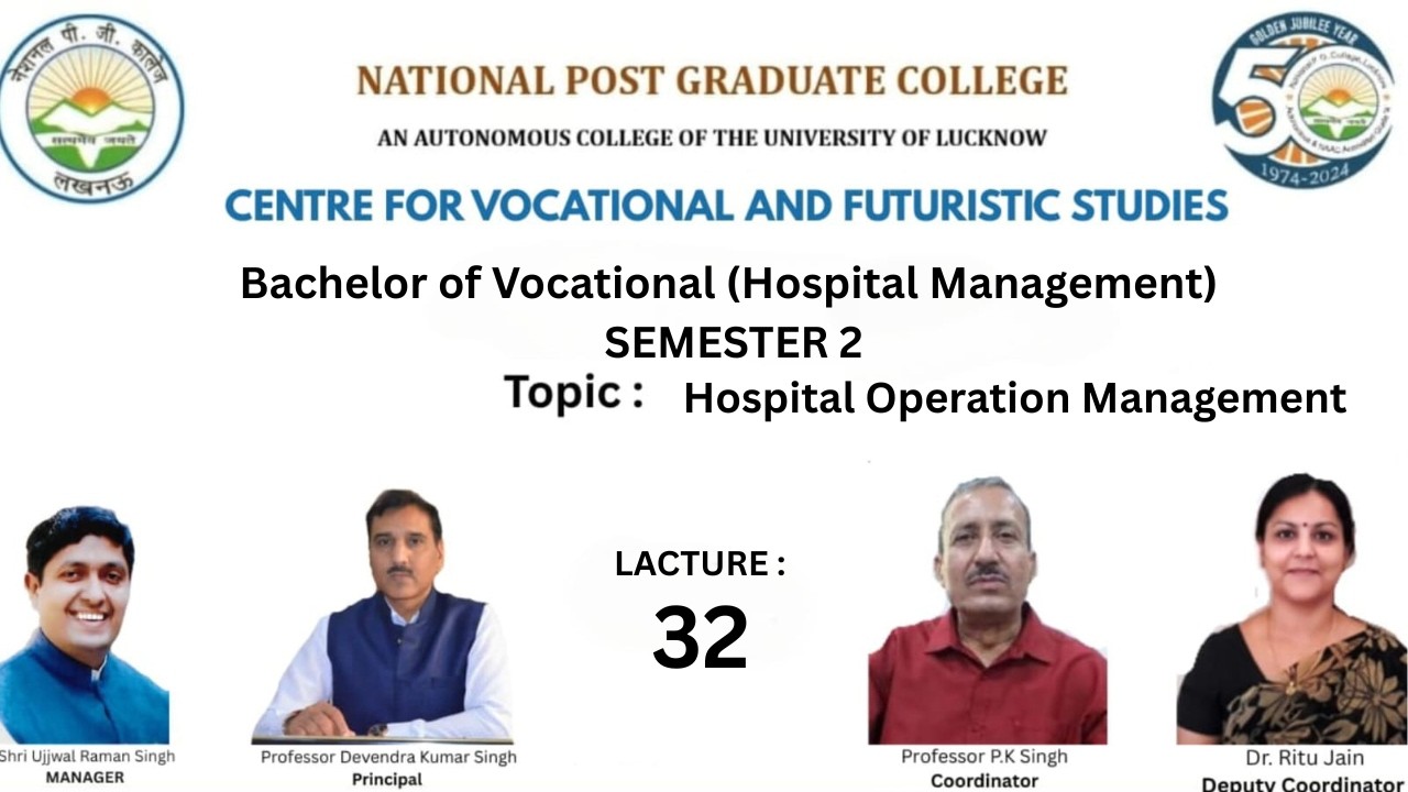 Hospital Operation Management (HM SEM 2)