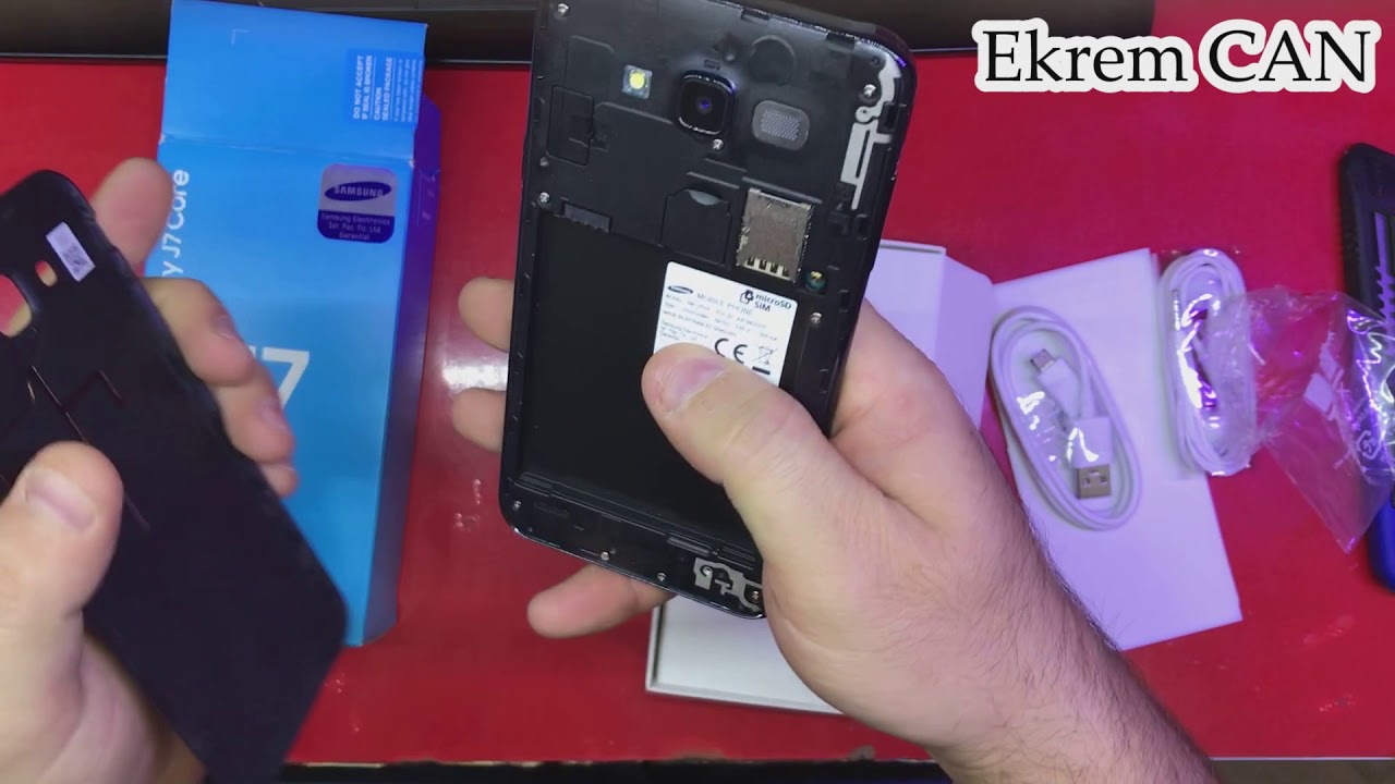 Samsung Galaxy J7 Core Kutu Açılışı ve Ön İnceleme (Unboxing)