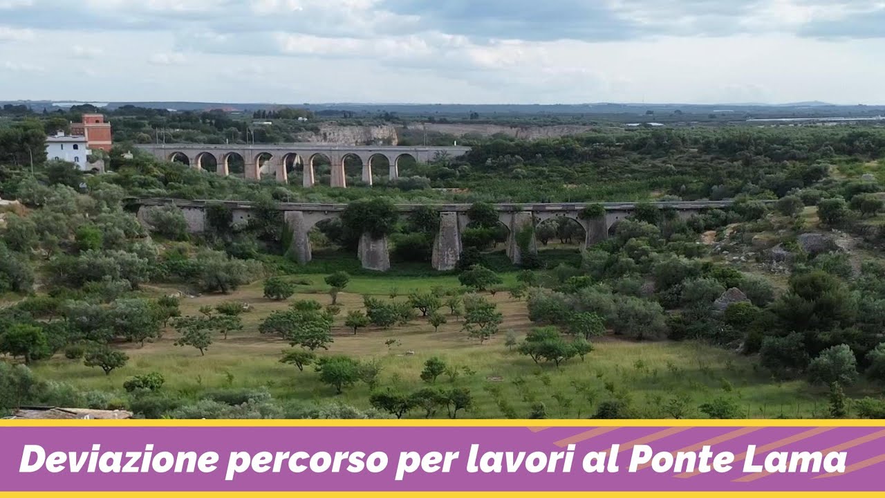 Percorsi alternativi per la chiusura del Ponte Lama tra Bisceglie e Trani sulla Ciclovia Adriatica