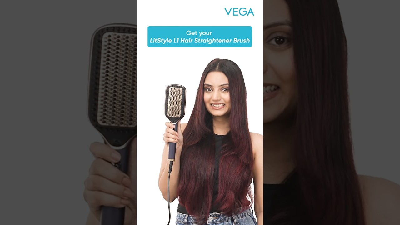 Transform Bad Hair Days with Vega L1 Hair Straightener Brush!