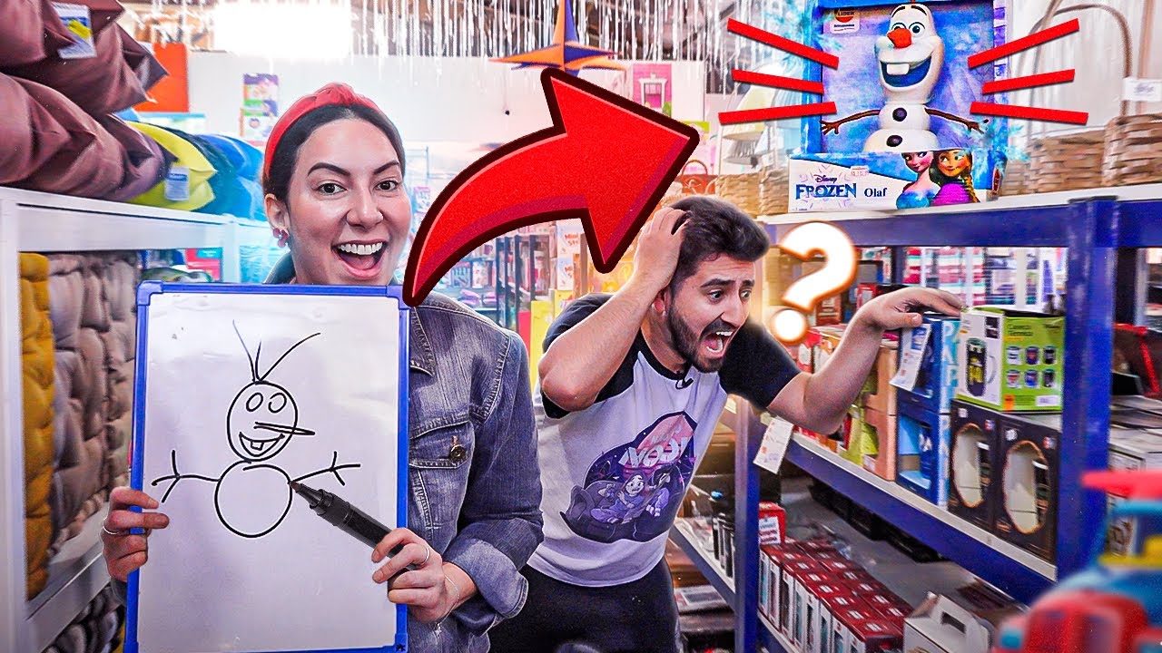 TUDO QUE VOCÊ DESENHAR EU TENHO QUE COMPRAR NO MERCADO | Gabriel e Shirley 2.0