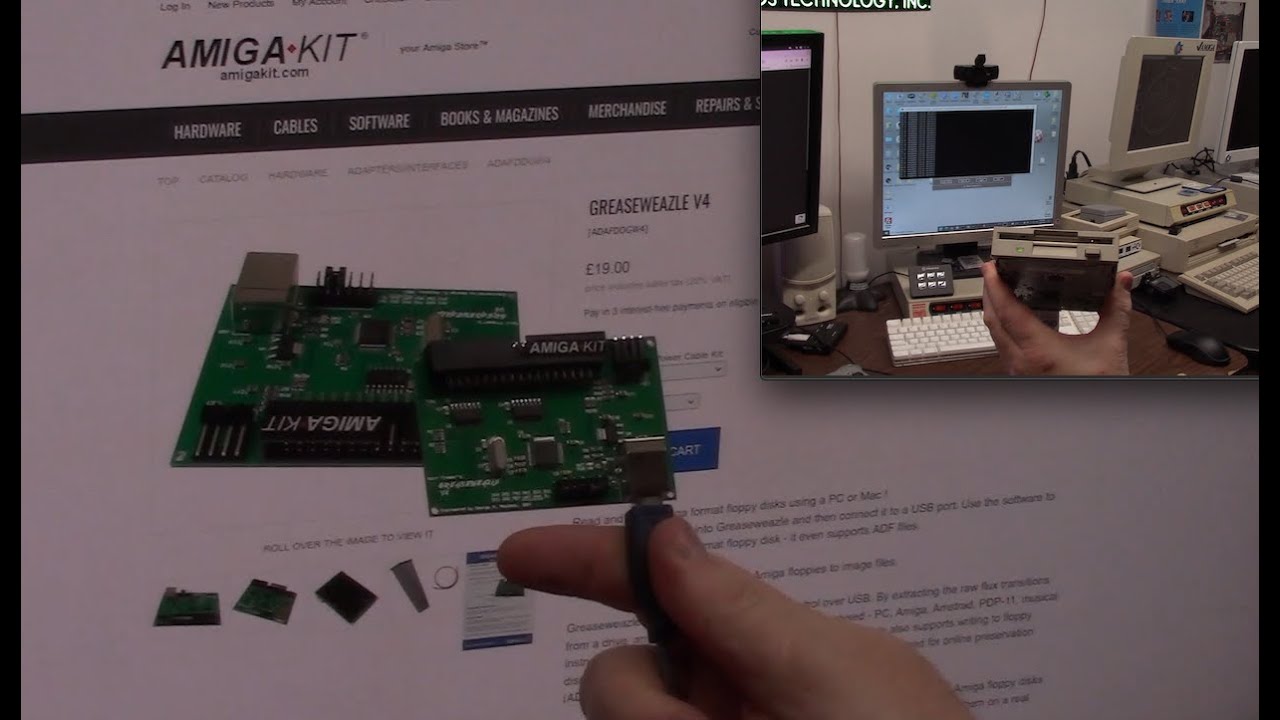 Greaseweasle V4. Устройство для чтения и записи дискет Amiga USB.