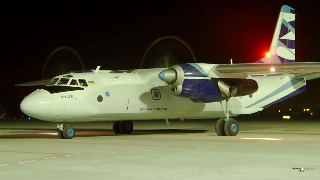 Antonov AN26B UR-CQE Vulkan Air (OST/EBOS) Ostend Airport 27march2025