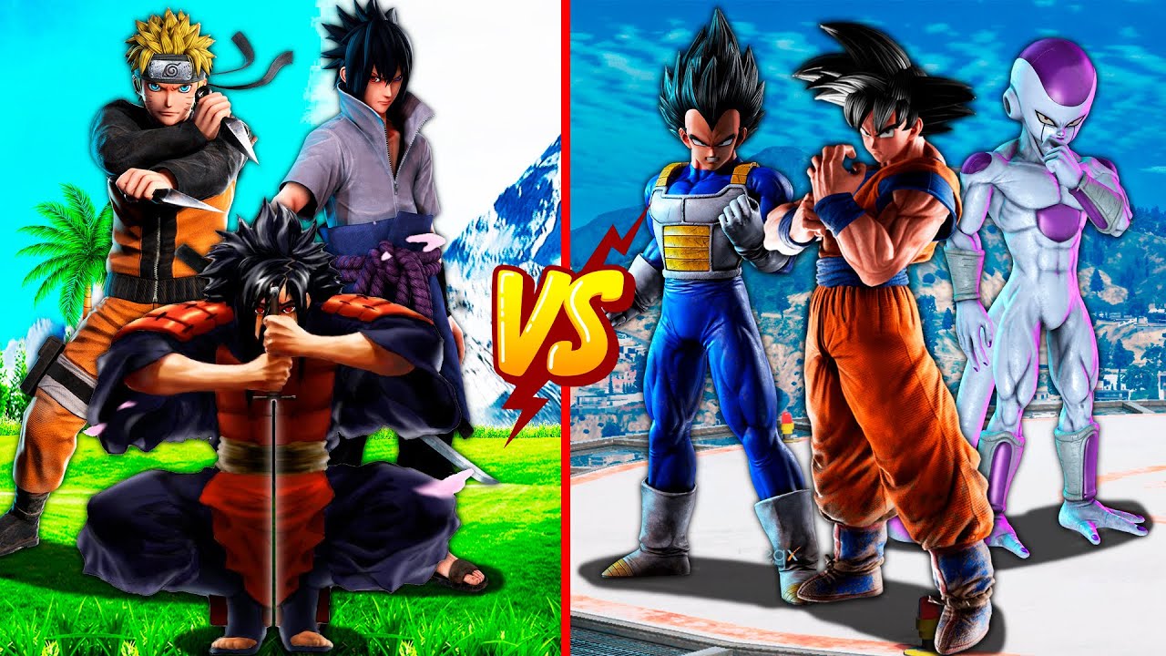 Мадара Наруто Саске vs Гоку Вегетта Фриза! НАРУТО ТЕХНИКА МЕКТЕБІ! Мектеп шайқасы (GTA V)