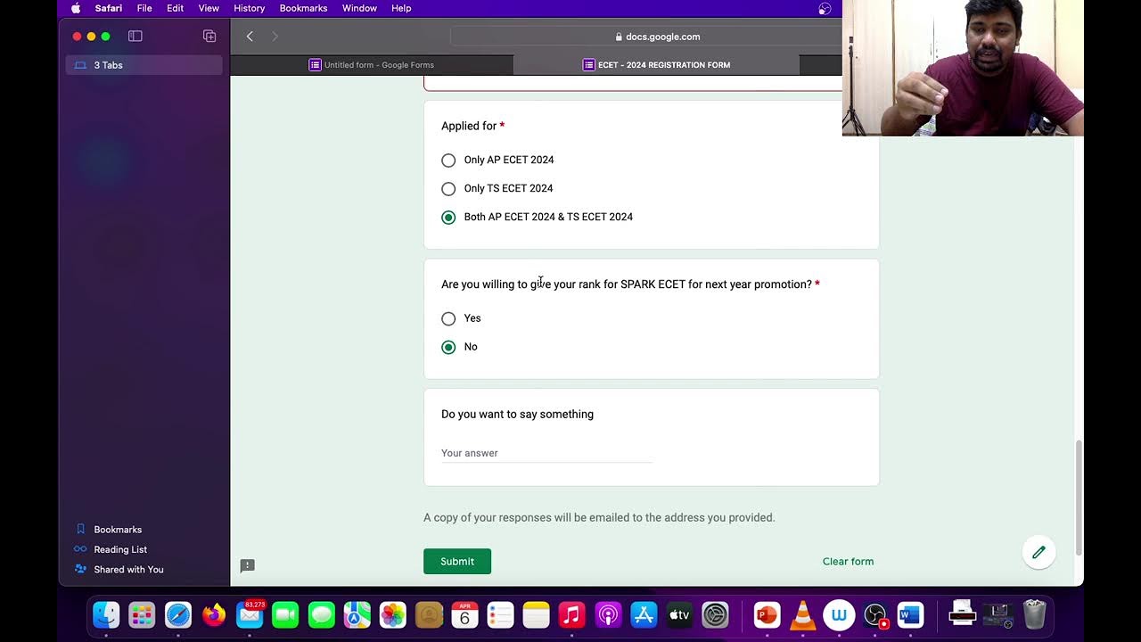 Google form filling for ECET 2024 aspirants #ecet #apecet #tsecet #ecet2024 #apecet2024 #tsecet2024
