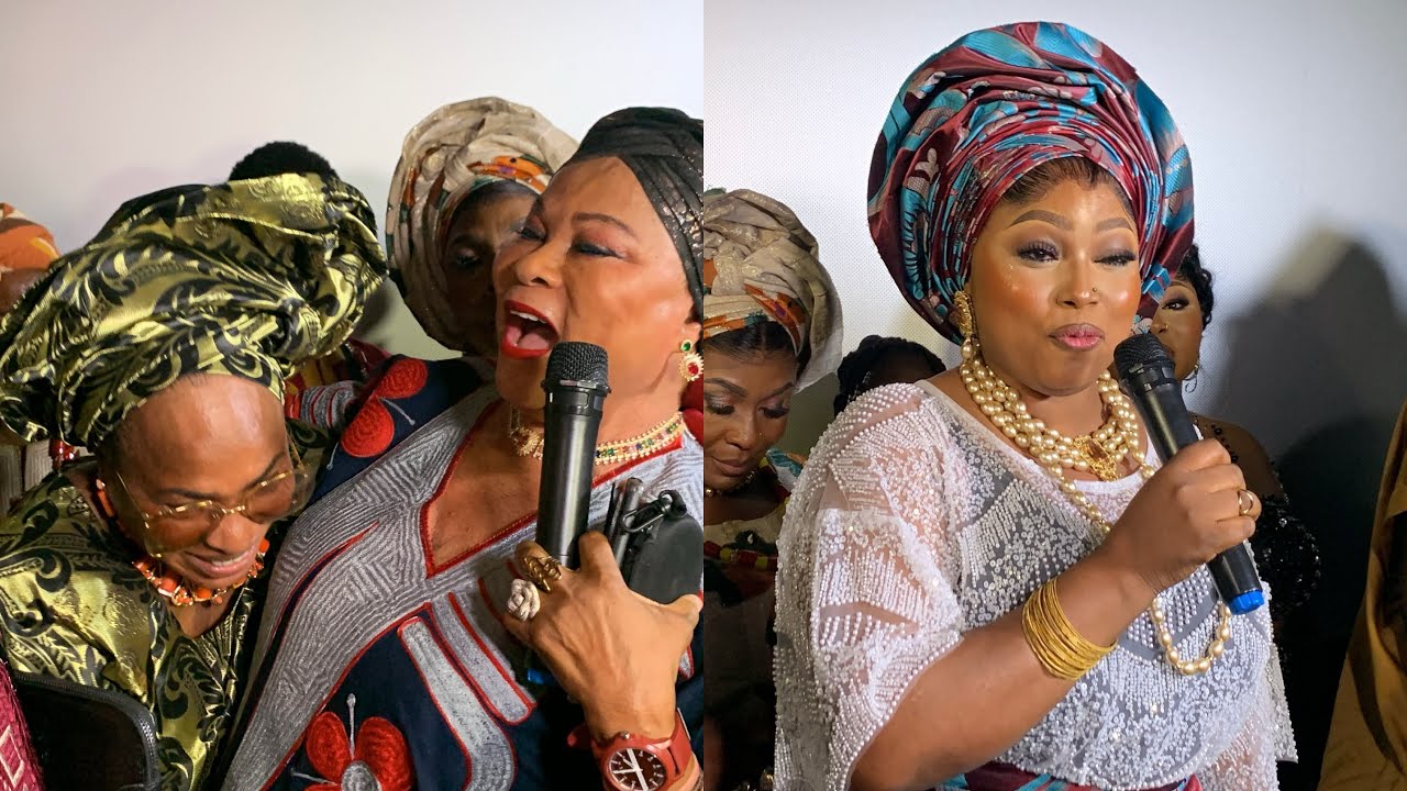 SEE WHAT HAPPENED BETWEEN ZAINAB BAKARE FAITHIA BALOGUN KOLAWOLE AJEYEMI AT IRETE PREMIERE