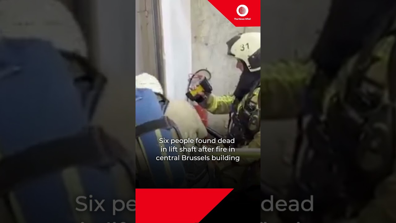 Six people found dead in lift shaft #brussels #belgium #buildingfire #constructionsite
