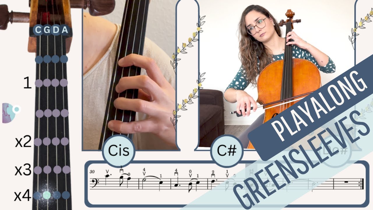 GREENSLEEVES - {PLAYALONG} - CELLO