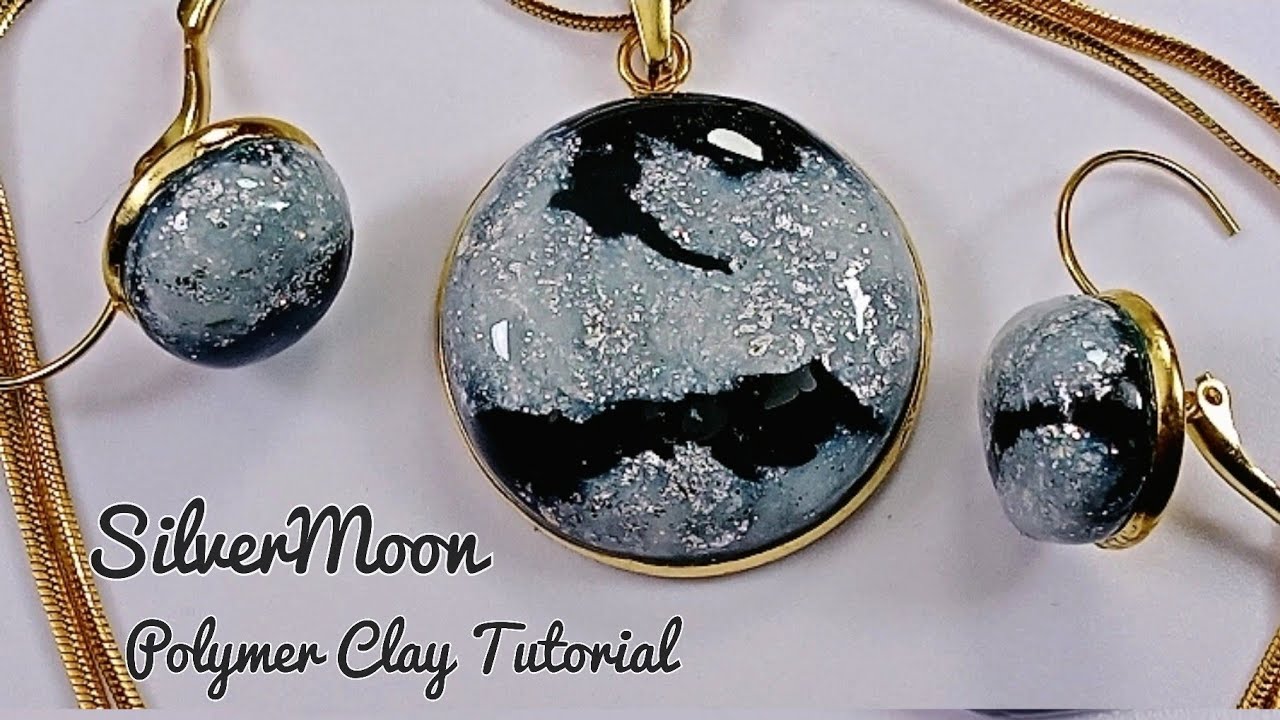 JEWELLER.. SILVERMOON Polymer Clay Jewelries tutorial  | LoviCraft
