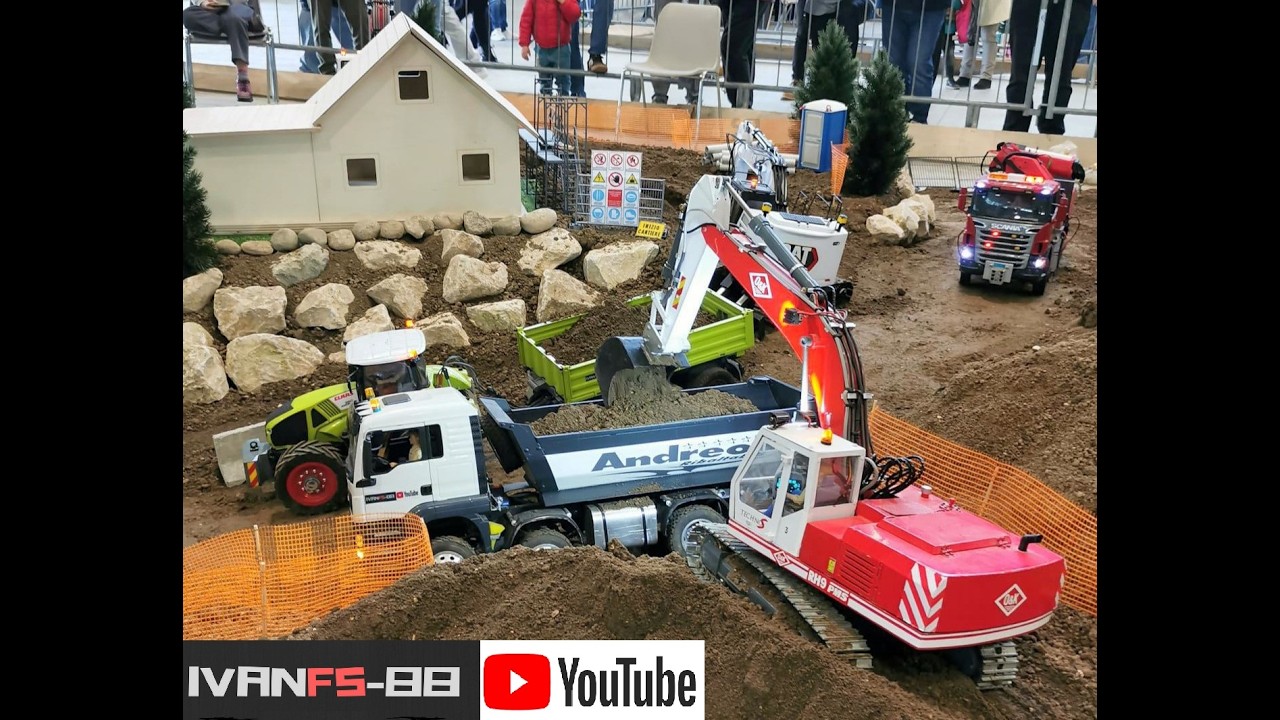 VERONA MODEL EXPO 2026 AREA MMT & TRUCK PT1 RC EXCAVATOR / RC TRACTOR #rchobby #rccar #rcexcavetor