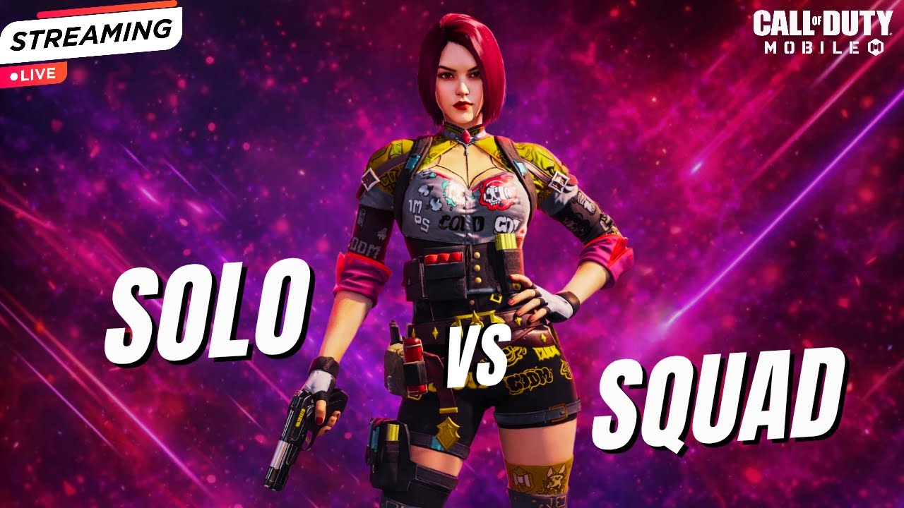 CODM LIVE STREAM | Codm Br SOLO vs SQUAD☠️