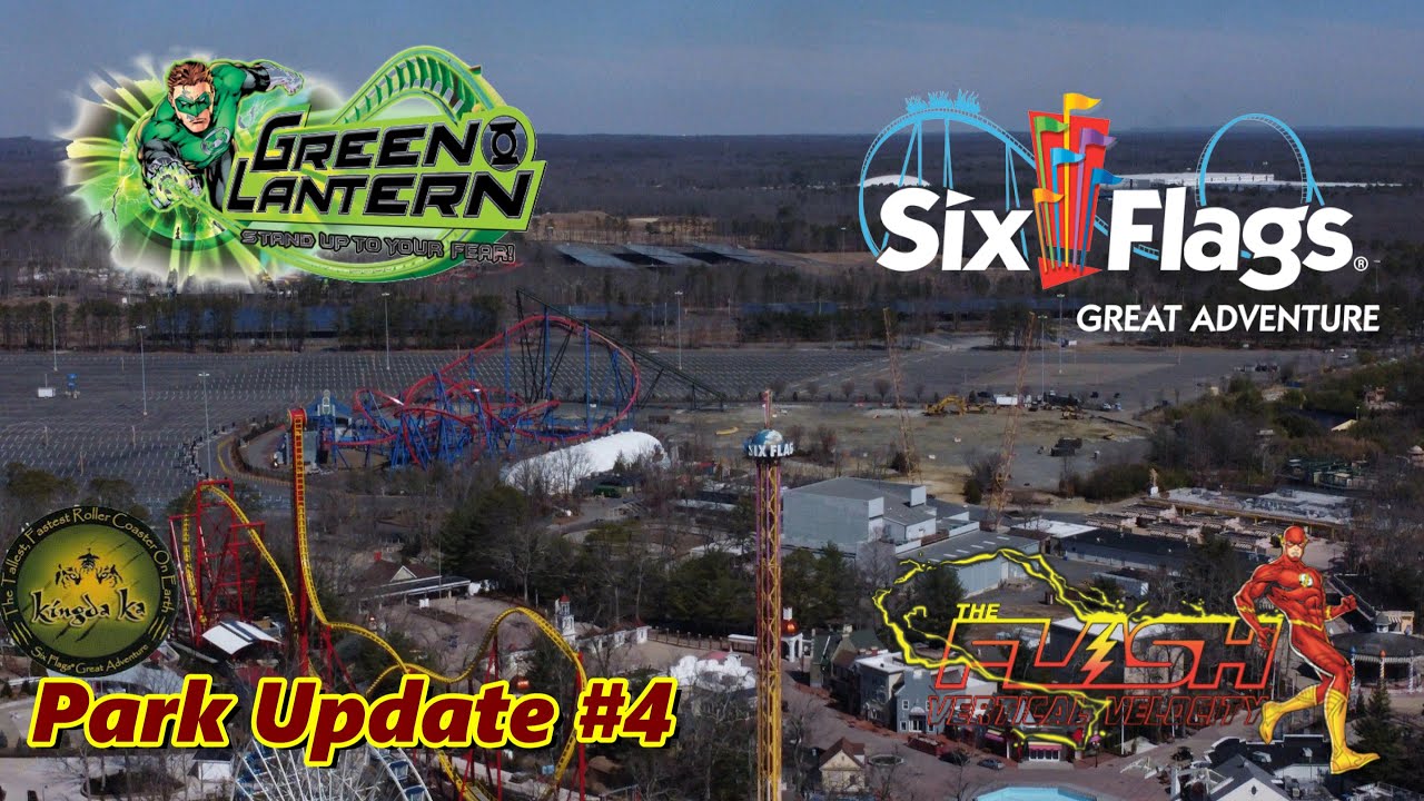 Kingda Ka Implosion Aftermath | Six Flags Great Adventure Drone Update | Park Update 4