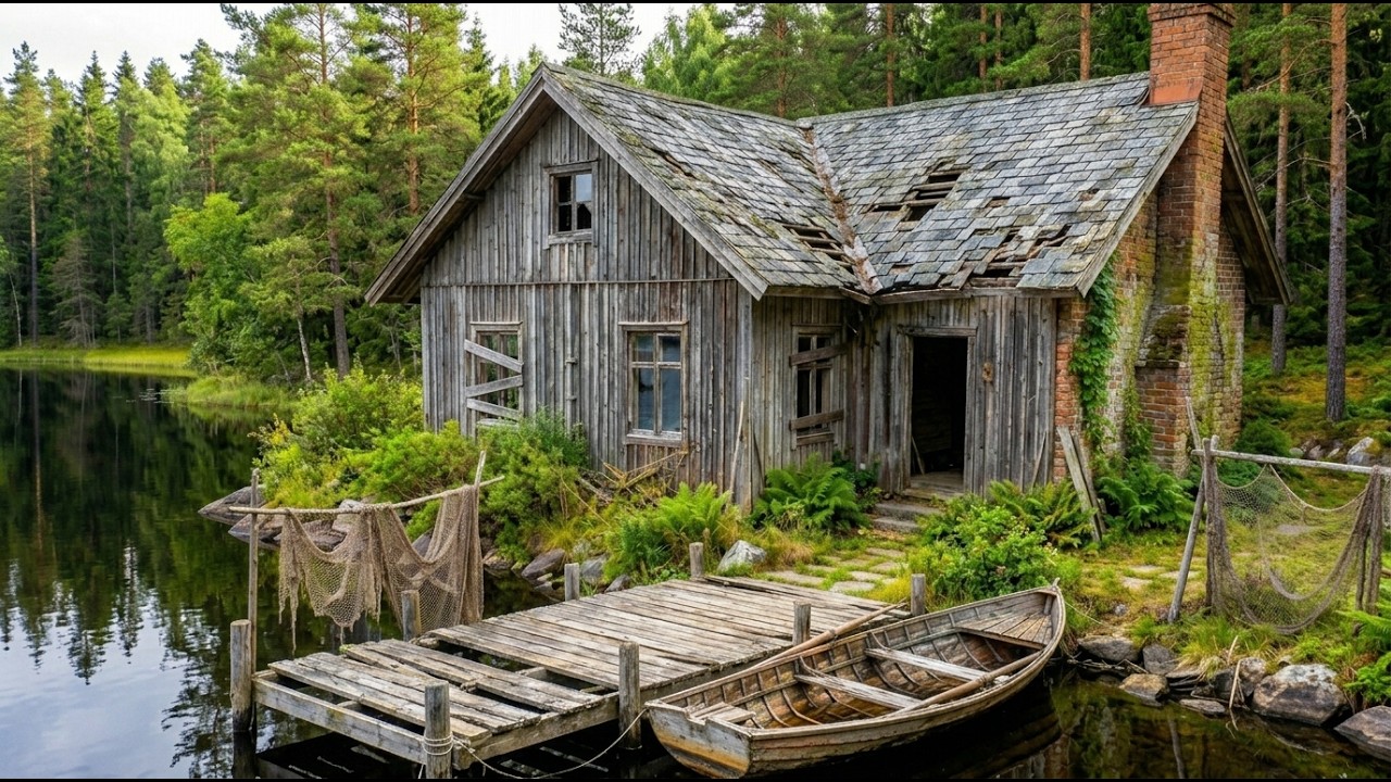 I Turned an Abandoned Fishing Cabin into a Luxury House (ASMR)