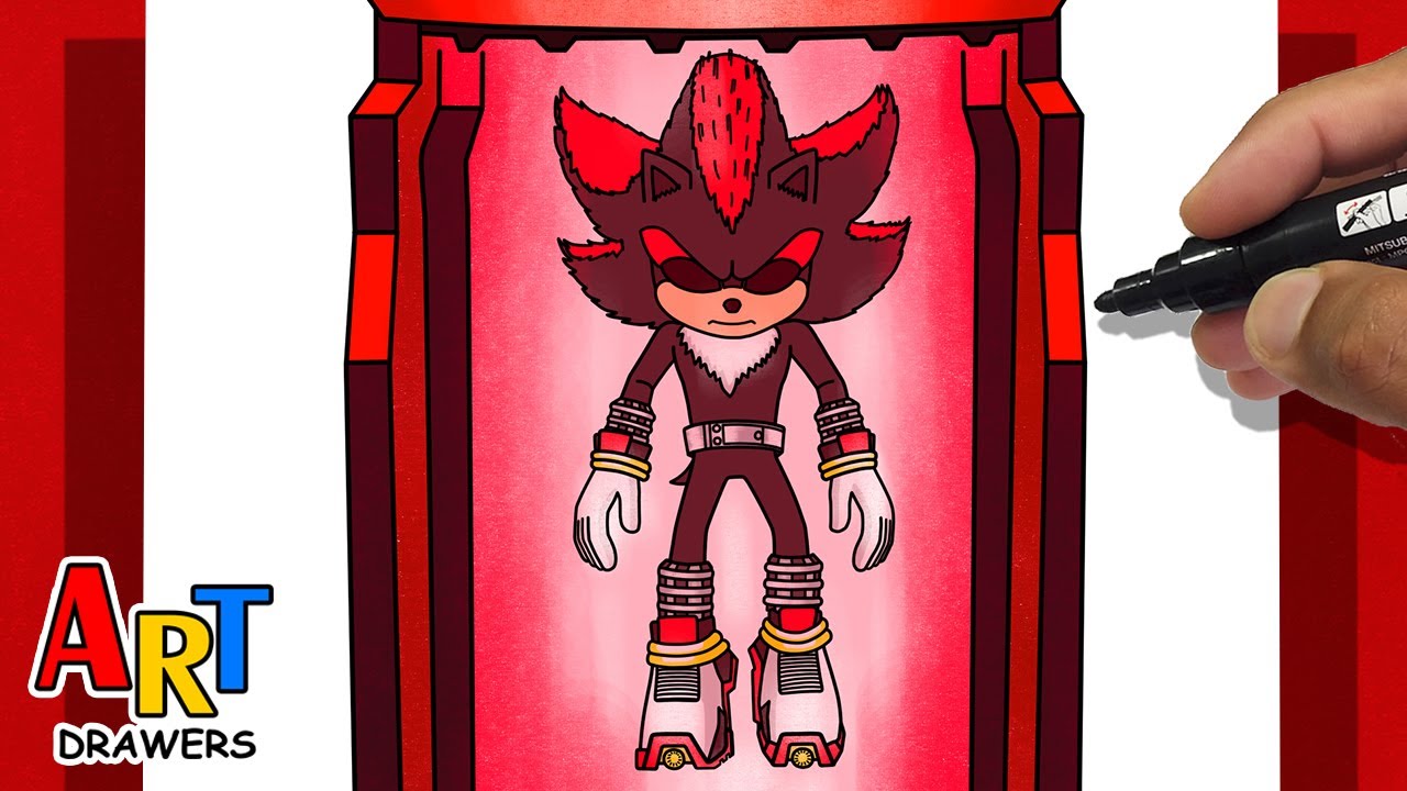 How To Draw PROJECT Shadow Trapped in the CAPSULE - SONIC 3