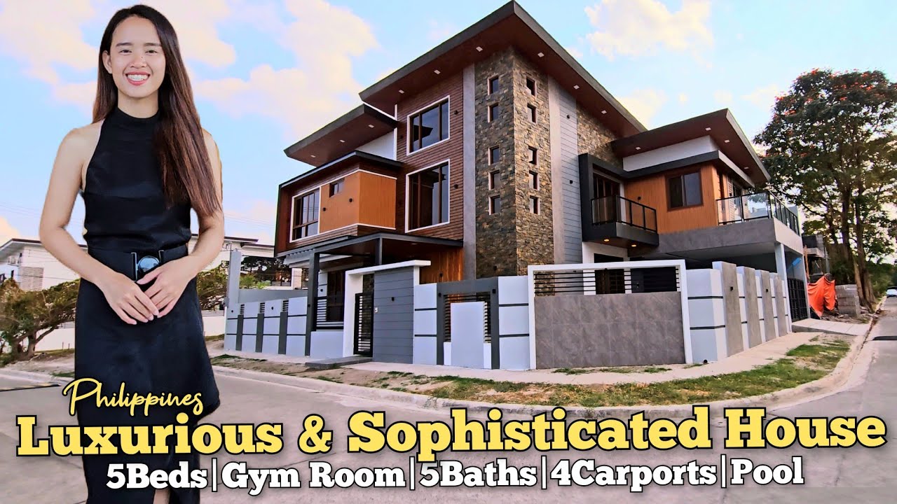 HOUSE TOUR #22: 2 STOREY Luxurious House for Sale Angeles Ph w/ Pool 5Beds & 5Baths |LORAHousePH