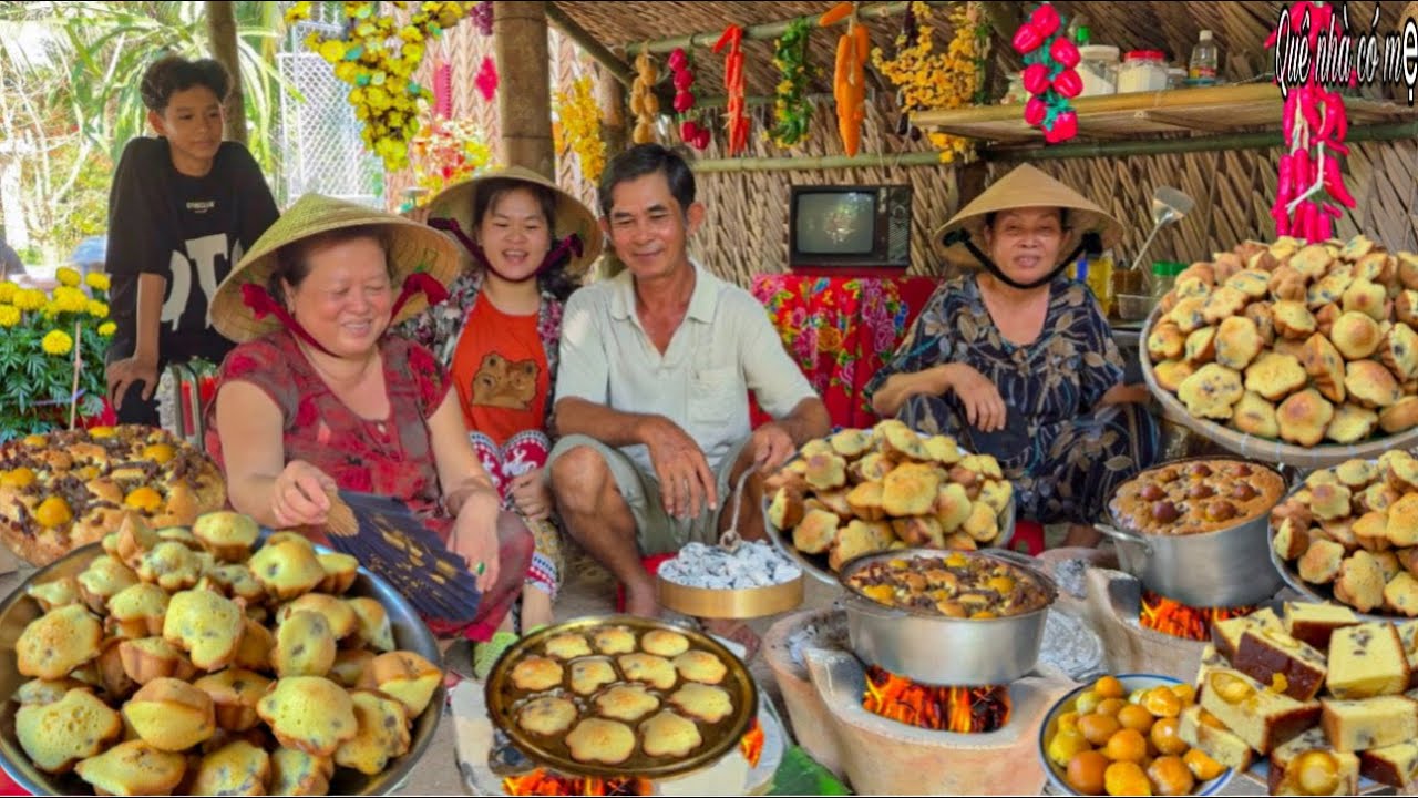 Bánh Bông Lan Trứng Muối | Hương Vị Bánh Quê Ngày Tết || Egg sponge cake