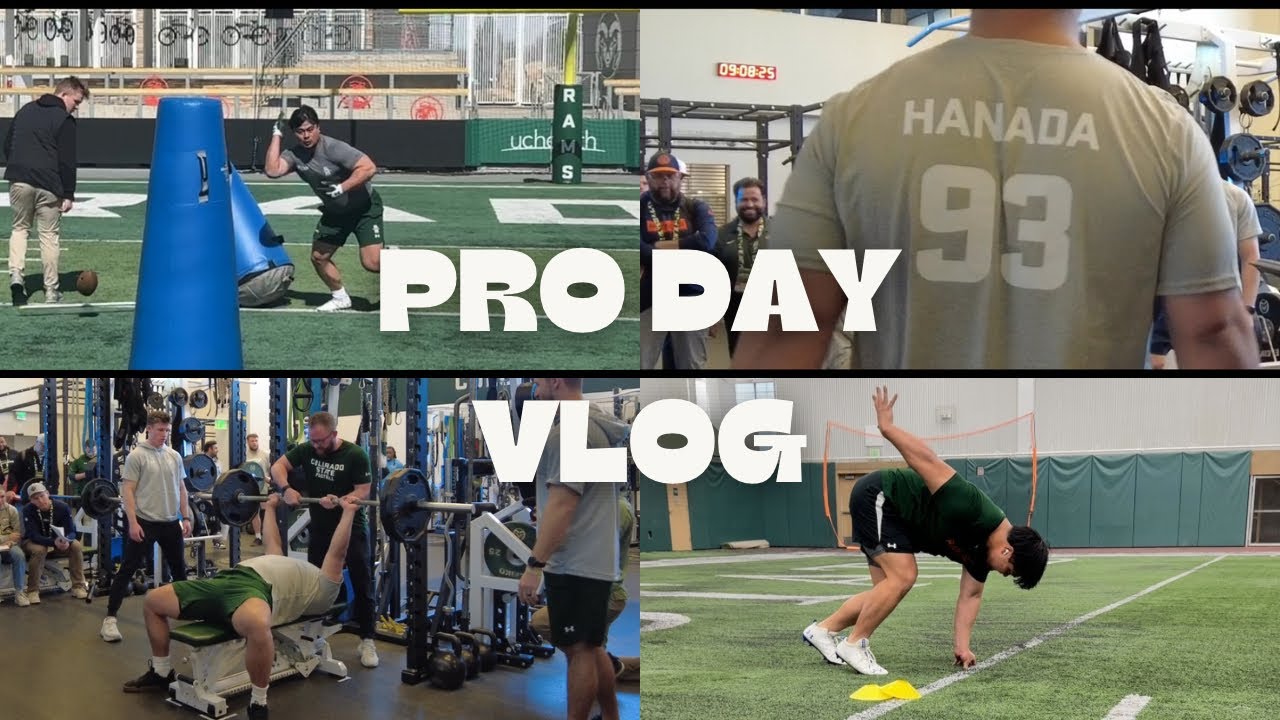 【VLOG】米大学アメフト選手の Pro Dayの1日