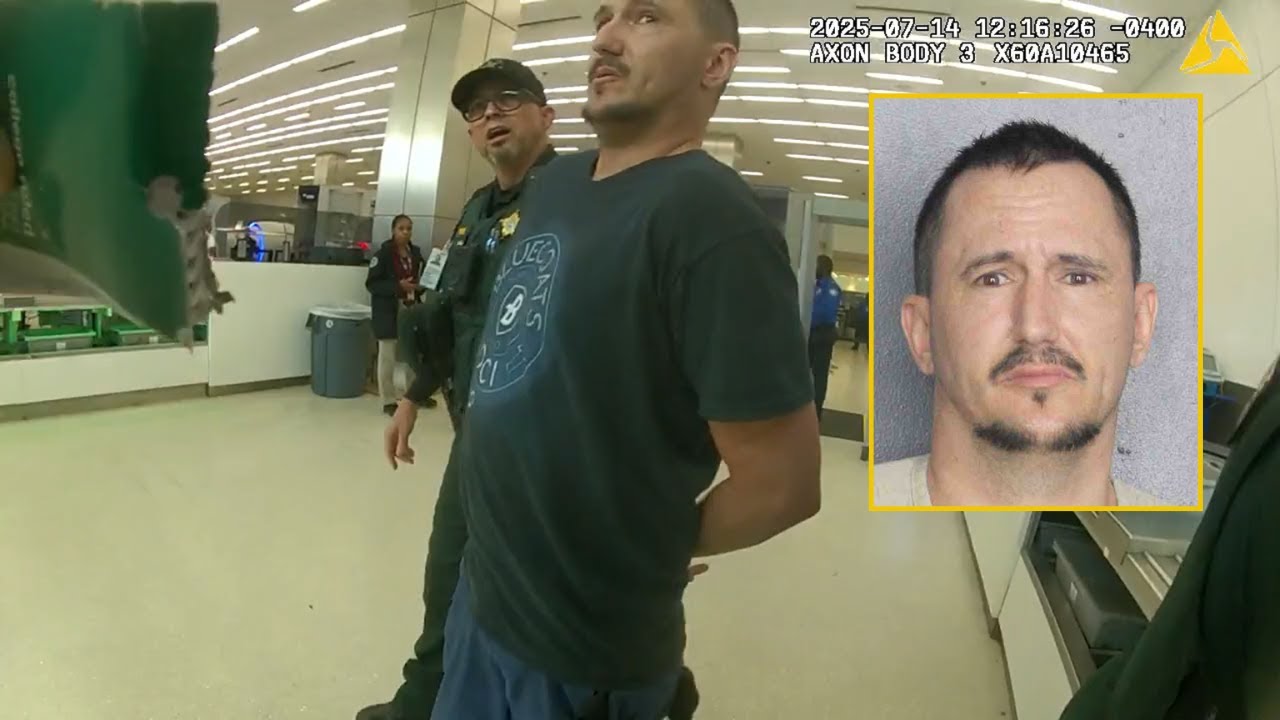 What Happens When A Drunk Passenger Meets A No Non Sense Cop At The Airport