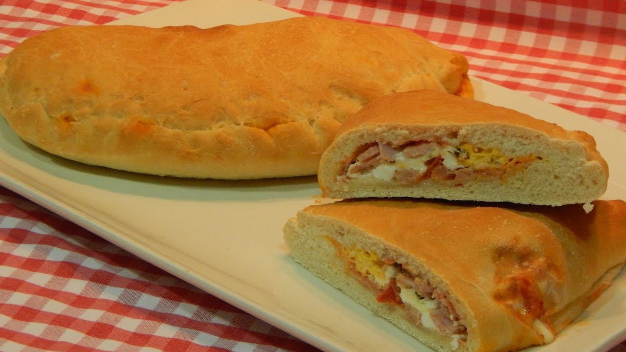 Receta fácil de pizza calzone con masa casera paso a paso